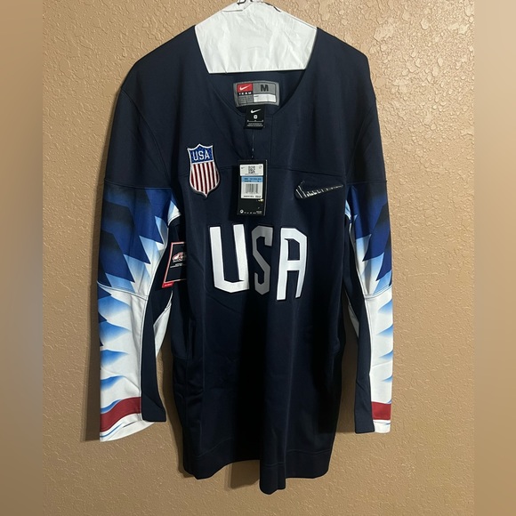 Rare Nike Team USA Hockey Jersey Olympics (sz. M) - Picture 1 of 3